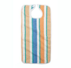 Medline Terry Cloth Striped Clothing Protector