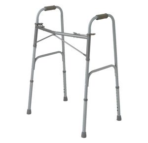 Medline Standard Bariatric Two-Button Folding Walker