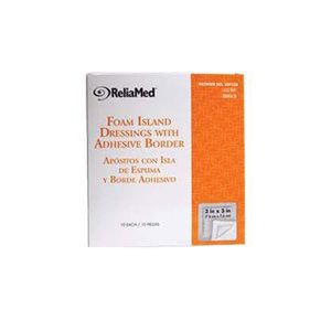 Cardinal Health Essentials Foam Island Dressing With Adhesive Border