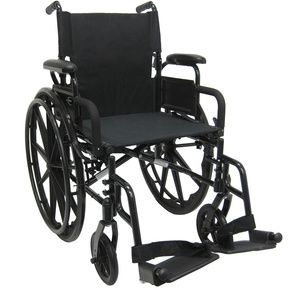 Karman Healthcare 802-DY-Ultra Lightweight Manual Wheelchair With Swing Away Legrest