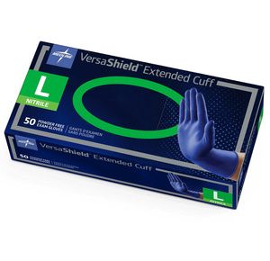 Medline VersaShield Extended Cuff Nitrile Exam Gloves