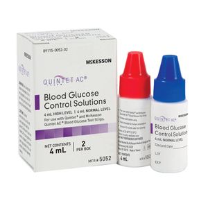 Mckesson Quintet AC Blood Glucose Control Solutions
