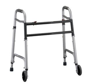 Nova Medical Heavy Duty Folding Walker With 5 inch Wheels