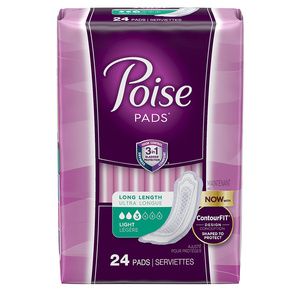 Poise Light Absorbency Original Incontinence Pads