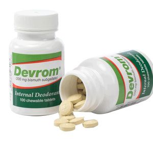Parthenon Devrom Chewable Internal Deodorant Tablets