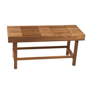 Teakworks4u Teak Rigid Leg Bench with Slats