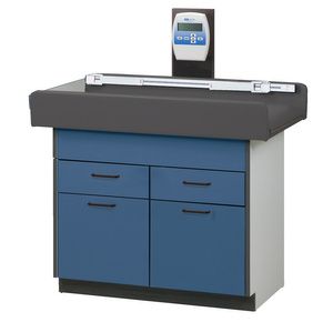 Clinton Select Series Pediatric Scale Treatment Table with Two Drawers and Two Doors