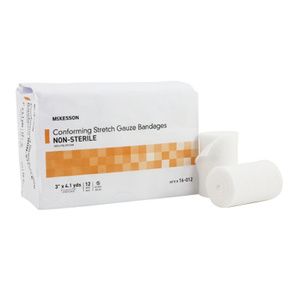 McKesson White Fluff Bandage Roll NonSterile 4.5 x 4.1 Yd 30642000 100 per  Case