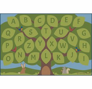 Childrens Factory Alphabet Seating Tree Educational Rugs