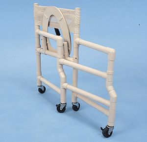 DMI Rolling Shower Chair, Commode, Transport Chair, FSA Eligible, Rolling  Bathroom Wheelchair for Handicap, Elderly, Injured or Disabled, Rear  Locking