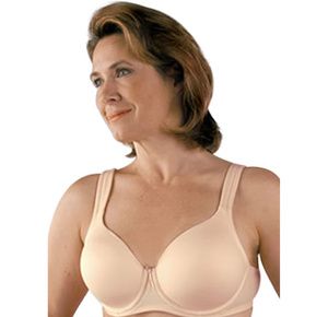 Underworks White Double Mastectomy Bra with Molded Pad Inserts - Cotton  Adjustable Sleep and Leisure Bra - Padded Shoulders