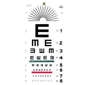 Illuminated Eye Chart-Snellen 10' Distance