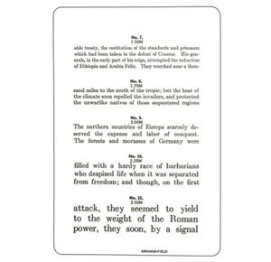 Graham-Field Jaeger Reading Eye Chart