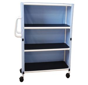 MJM International 3-Shelf Jumbo Linen Cart