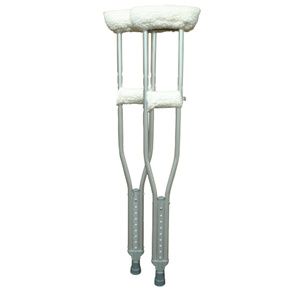 Complete Medical Soft N Plush Comfort Crutch Fleece Covers Set