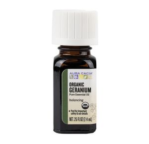 Aura Cacia Certified Organic Geranium Essential Oil