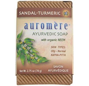 Auromere Ayurvedic Sandalwood Turmeric Soap