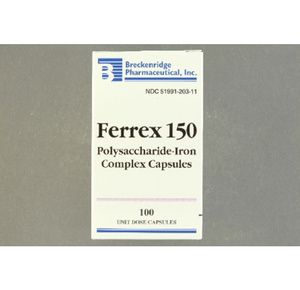 Breckenridge Ferrex 150 Polysaccharide-Iron Complex Capsules