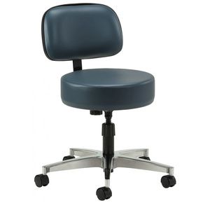 Clinton Premier Series Five-Leg Spin-Lift Stool with Backrest