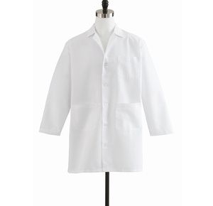 Medline Men Staff Length White Lab Coat