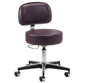 Clinton 5-Leg Pneumatic Contour Seat Office Chair With 24 Cast Aluminum  Base