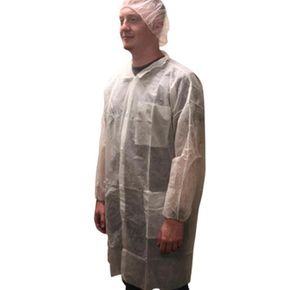 Keystone 3-Pocket Polypropylene Lab Coat