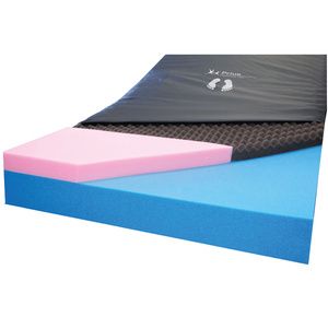 Prius Healthcare DLX Dual Layer Foam Replacement Mattress with Heel Soft Foam Foot Section