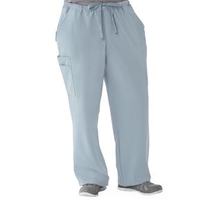 Medline Illinois Ave Mens Athletic Cargo Scrub Pants with 7 Pockets - Light Gray