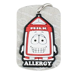AllerMates Dog Tag Pint Dairy Allergy