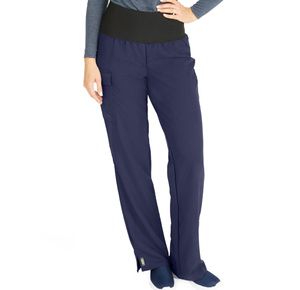 Medline Ocean Ave Womens Stretch Fabric Support Waistband Scrub Pants - Navy