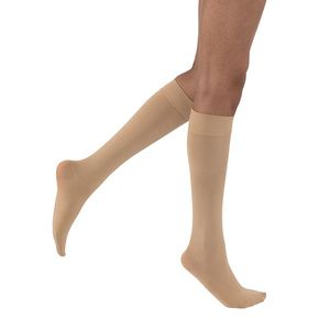 BSN Jobst Opaque SoftFit 15-20 mmHg Closed Toe Natural Knee High Compression Stockings