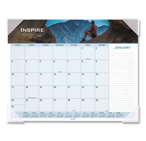 AT-A-GLANCE Motivational Panoramic Desk Pad