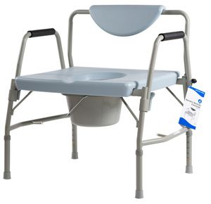 Dynarex Bariatric Drop Arm Bedside Commode