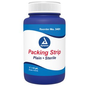 Dynarex Plain Packing Strips Gauze