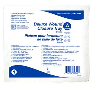 Dynarex Deluxe Wound Closure Tray