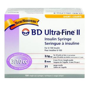 BD Ultra-Fine Short Needle Insulin Syringe