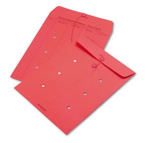 Quality Park Colored Paper String & Button Interoffice Envelope