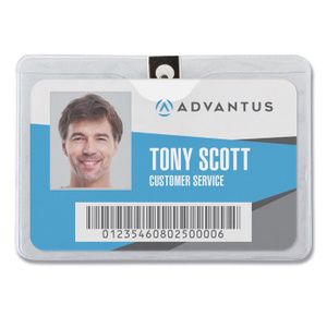 Advantus ID Badge Holders with Clip