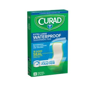 Medline Curad Clear Waterproof Adhesive Bandages
