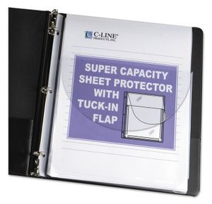 C-Line Super Capacity Sheet Protectors with Tuck-In Flap