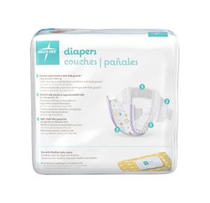 Medline Disposable Baby Diapers