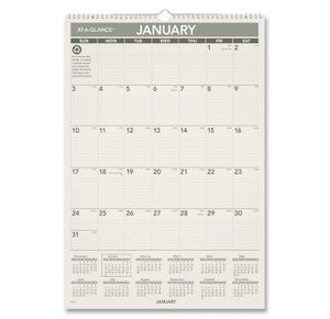 AT-A-GLANCE Recycled Wall Calendar