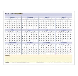 AT-A-GLANCE QuickNotes Mini Erasable Wall Planner