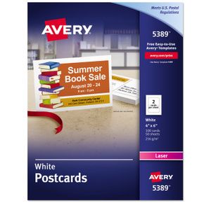 Avery Printable Postcards
