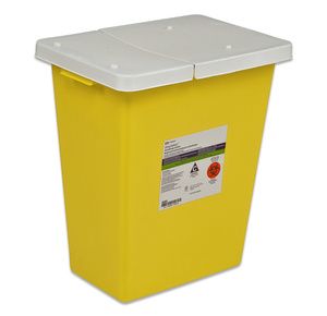 Covidien Kendall SharpSafety Chemosafety Containers with Hinged Lid