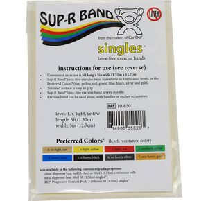 Sup-R Band 5-Foot Singles Latex Free Exercise Band