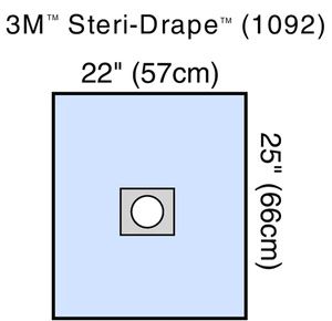 3M Steri-Drape Small Drape with Adhesive Aperture