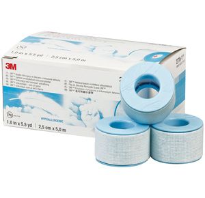 3M Microfoam Surgical Tape, Non-Sterile, Easy Tear Paper, White, 1/2 in x  10 yds, 240 Ct 