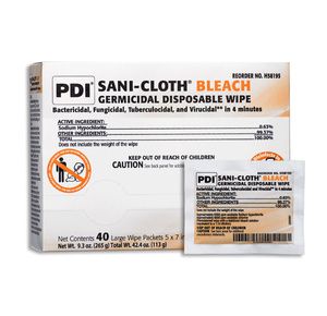 PDI Sani Cloth Bleach Germicidal Disposable Wipe