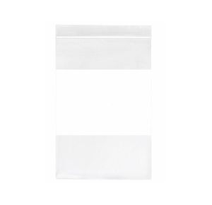 Inteplast Minigrip Reclosable White Specimen Bag